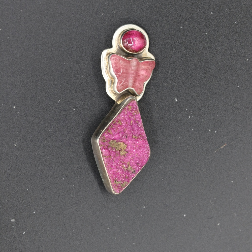 Vintage Amy Kahn Russell Pin/Pendant AKR silver